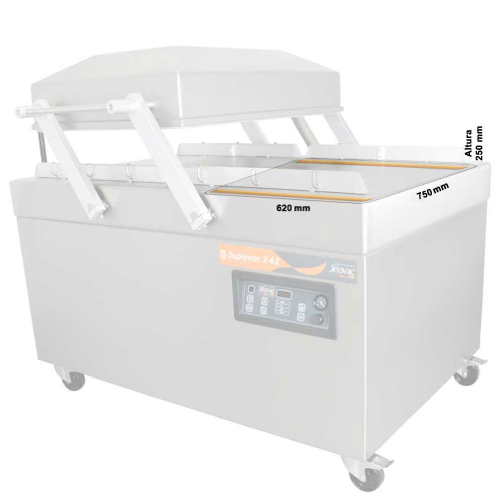 Seladora de Câmara Dupla Duplavac Inox 2-62
