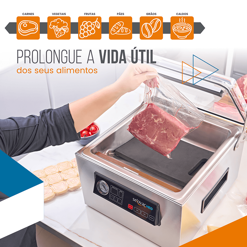 Seladora de Câmara a Vácuo LNS80 Selovac NEO